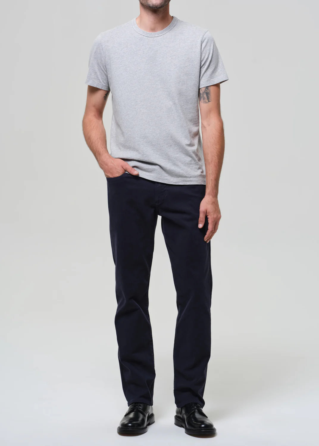Elijah in Stretch Linen Navy