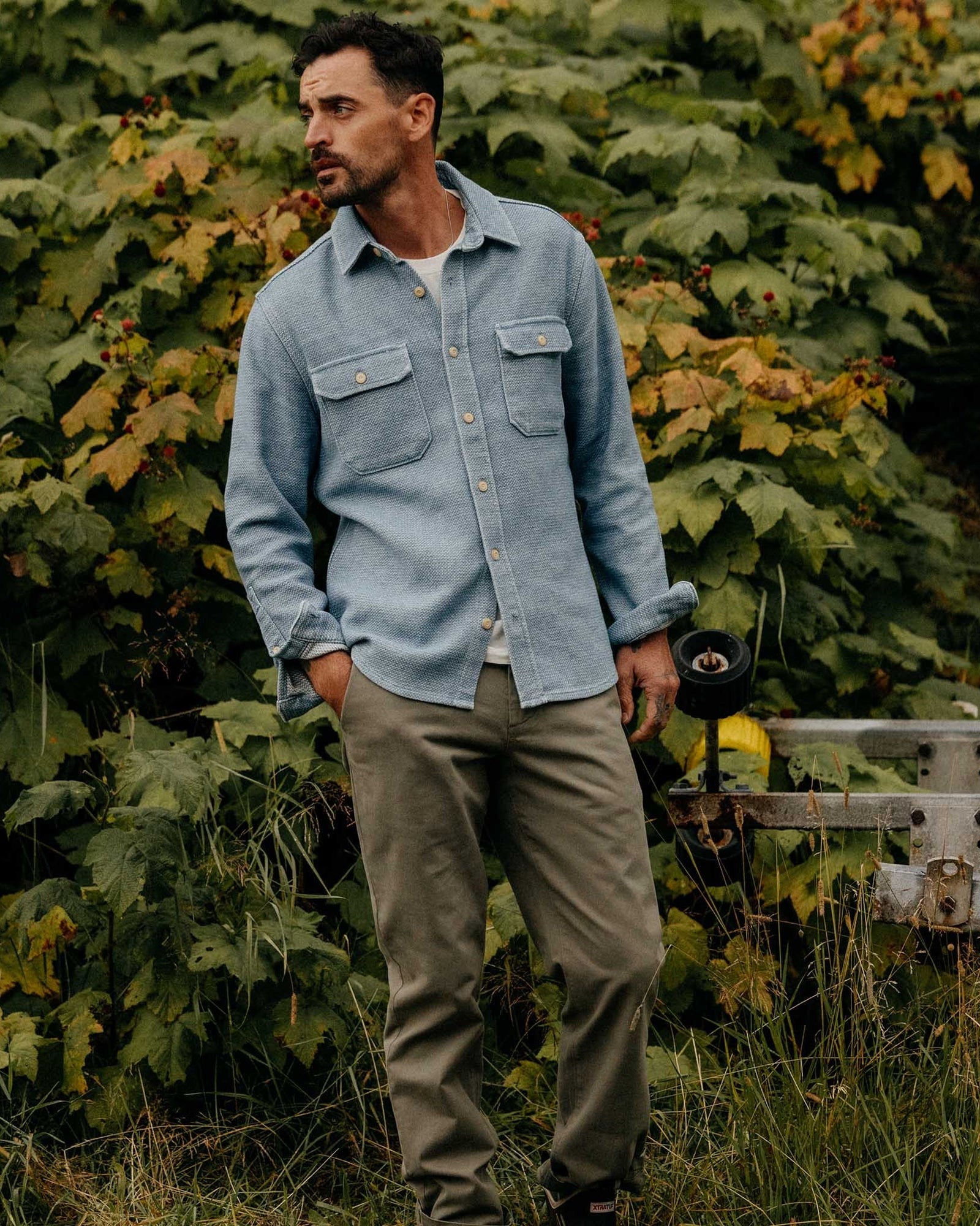 The Division Shirt Washed Indigo