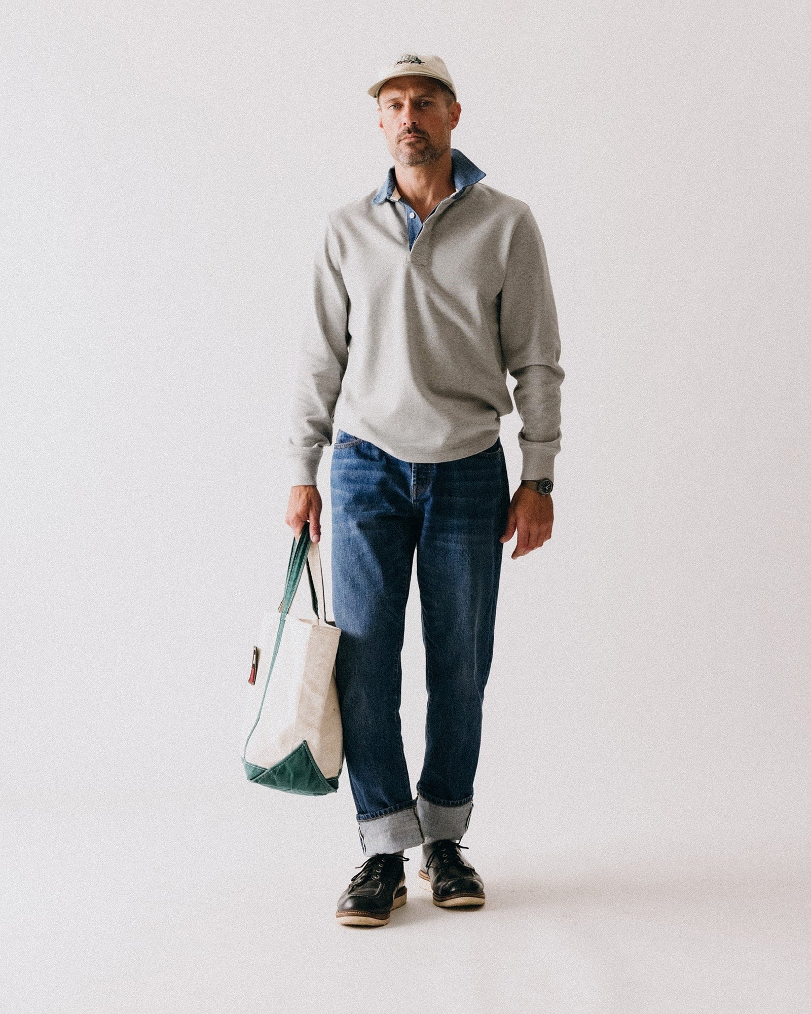 The Rugby Shirt Heather Grey