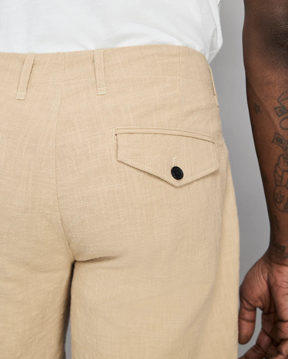 Slub Cotton Moore Short Khaki