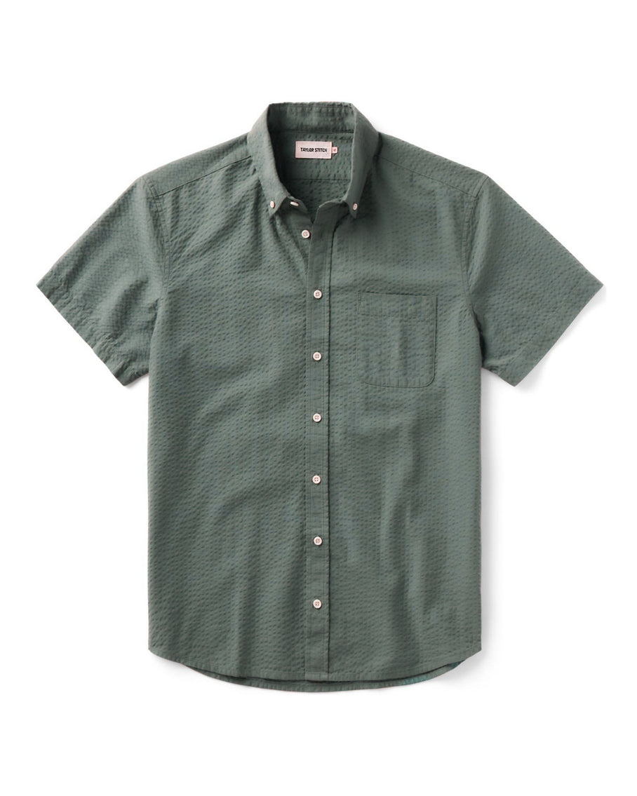 The Short Sleeve Jack Deep Sea Seersucker