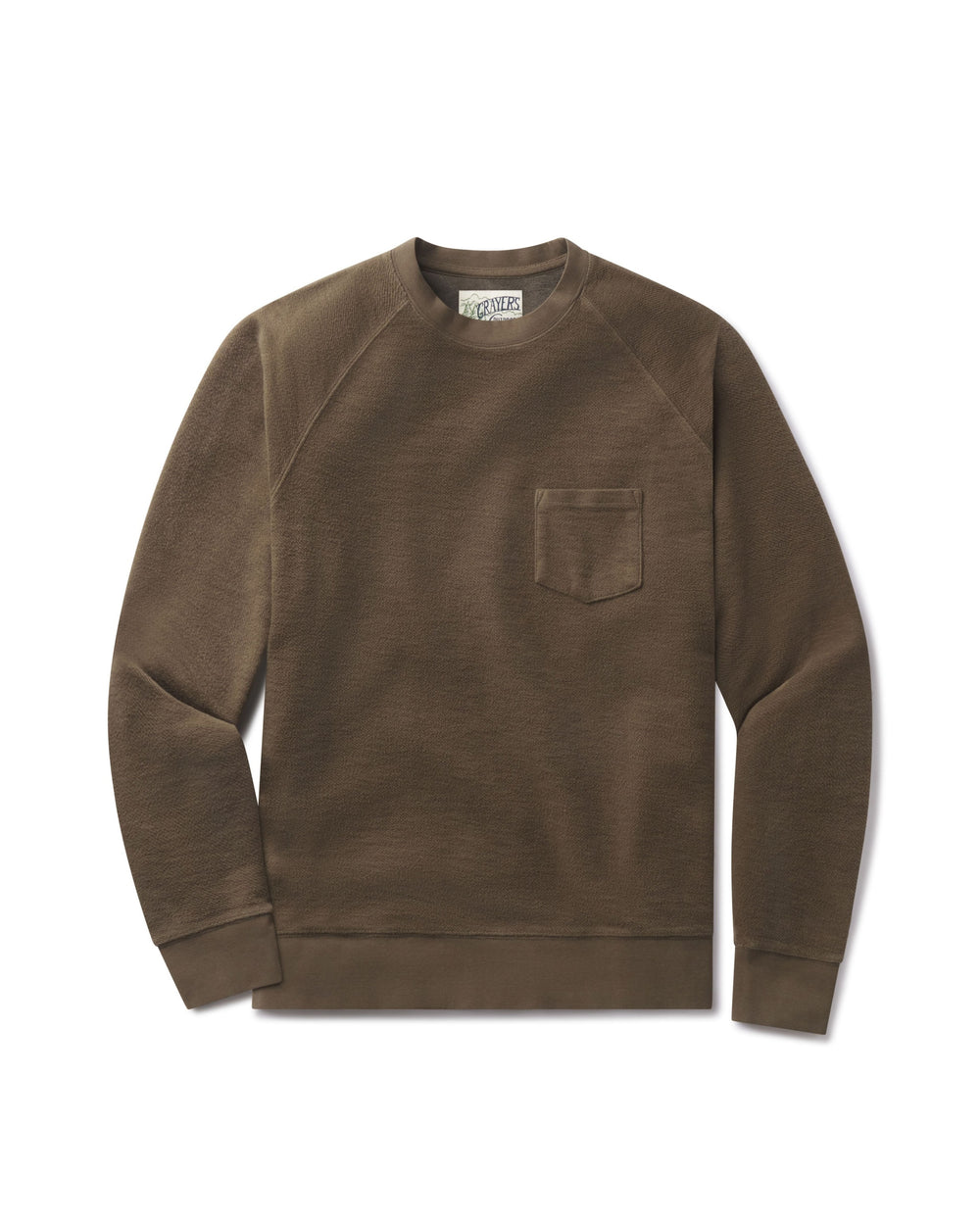 Dunlop Reverse Fleece Crew Neck Moss