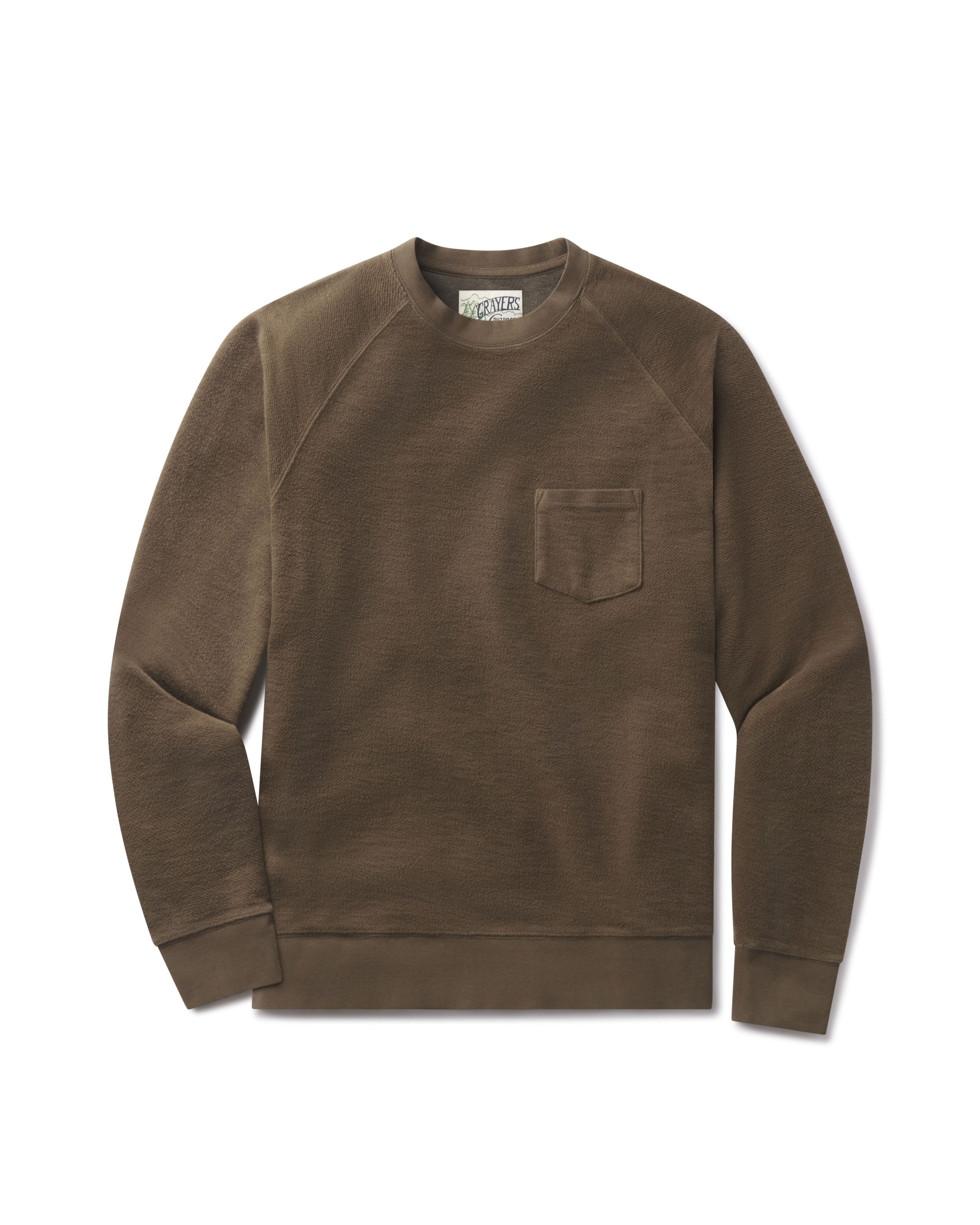 Dunlop Reverse Fleece Crew Neck Moss