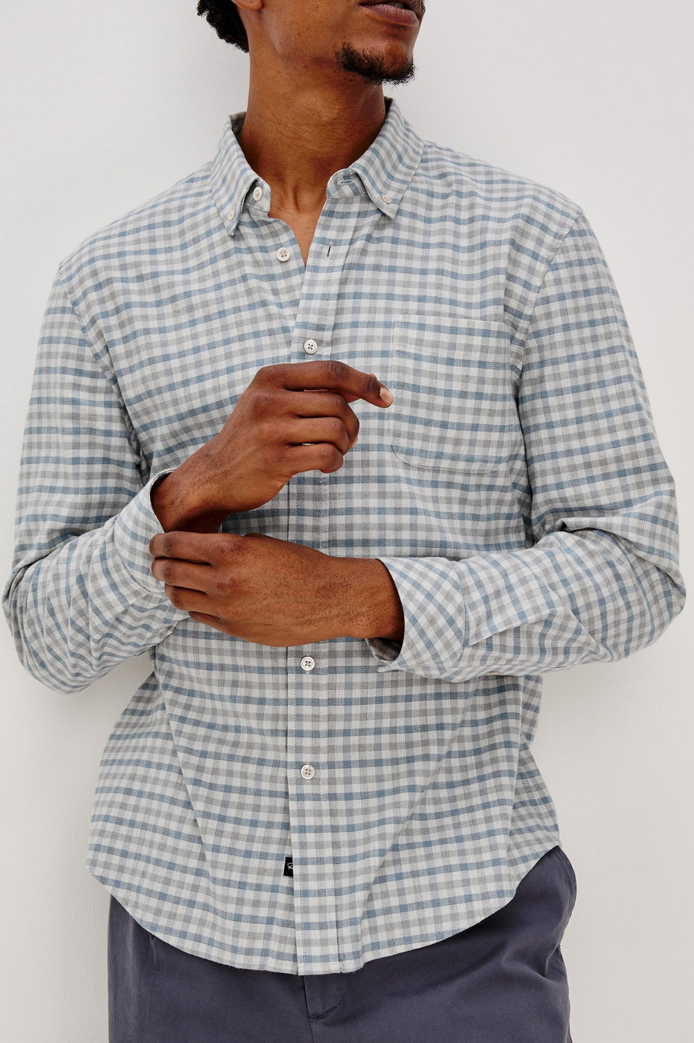 Vance Charcoal Blue Check