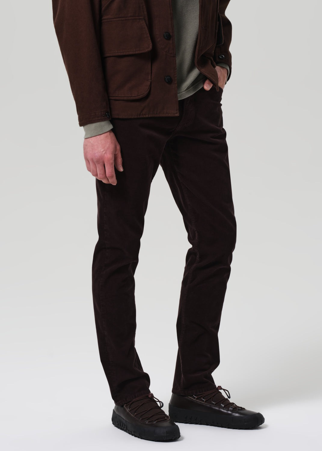 Gage in Corduroy Dark espresso