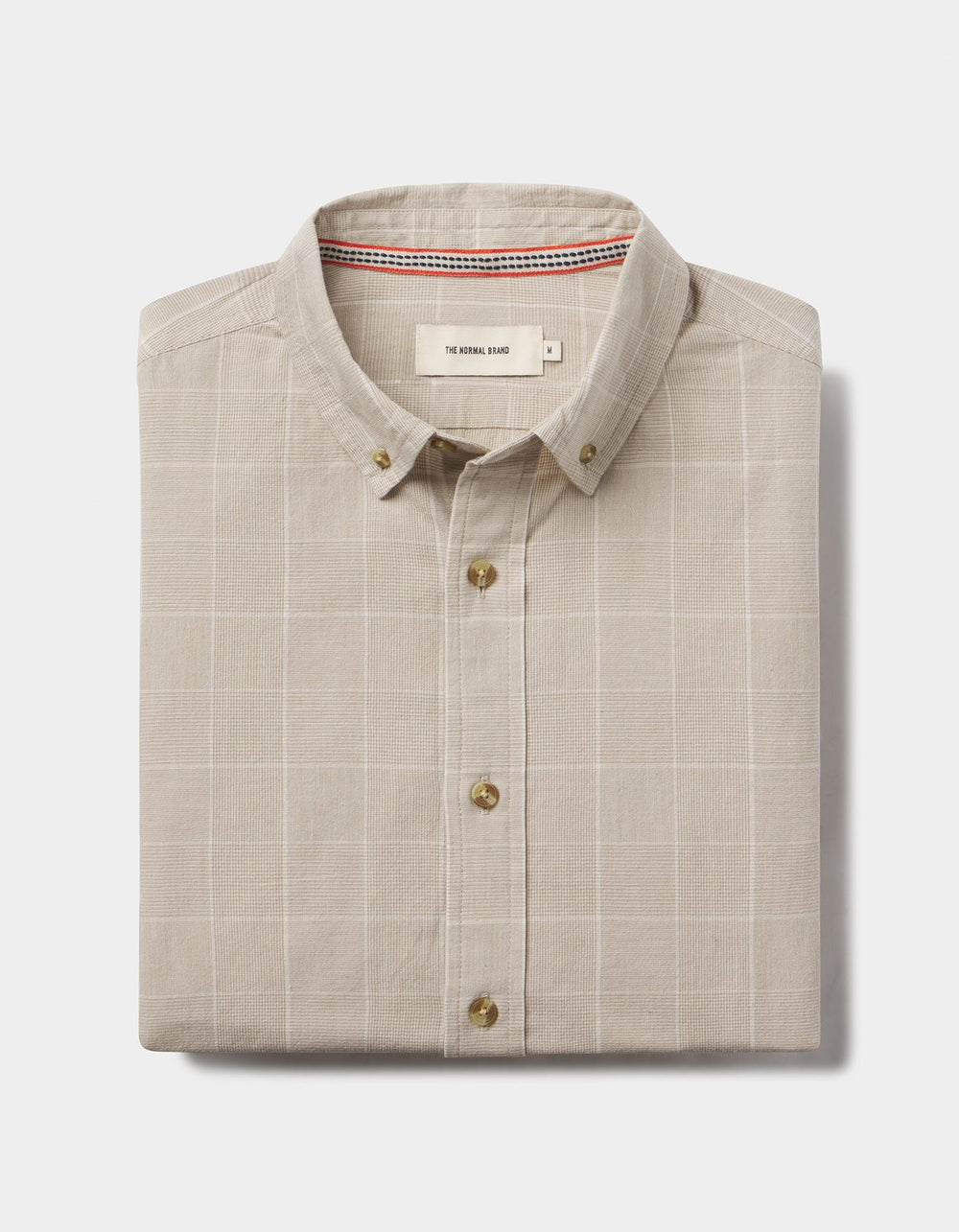 Nikko Classic Button Up Tan Plaid