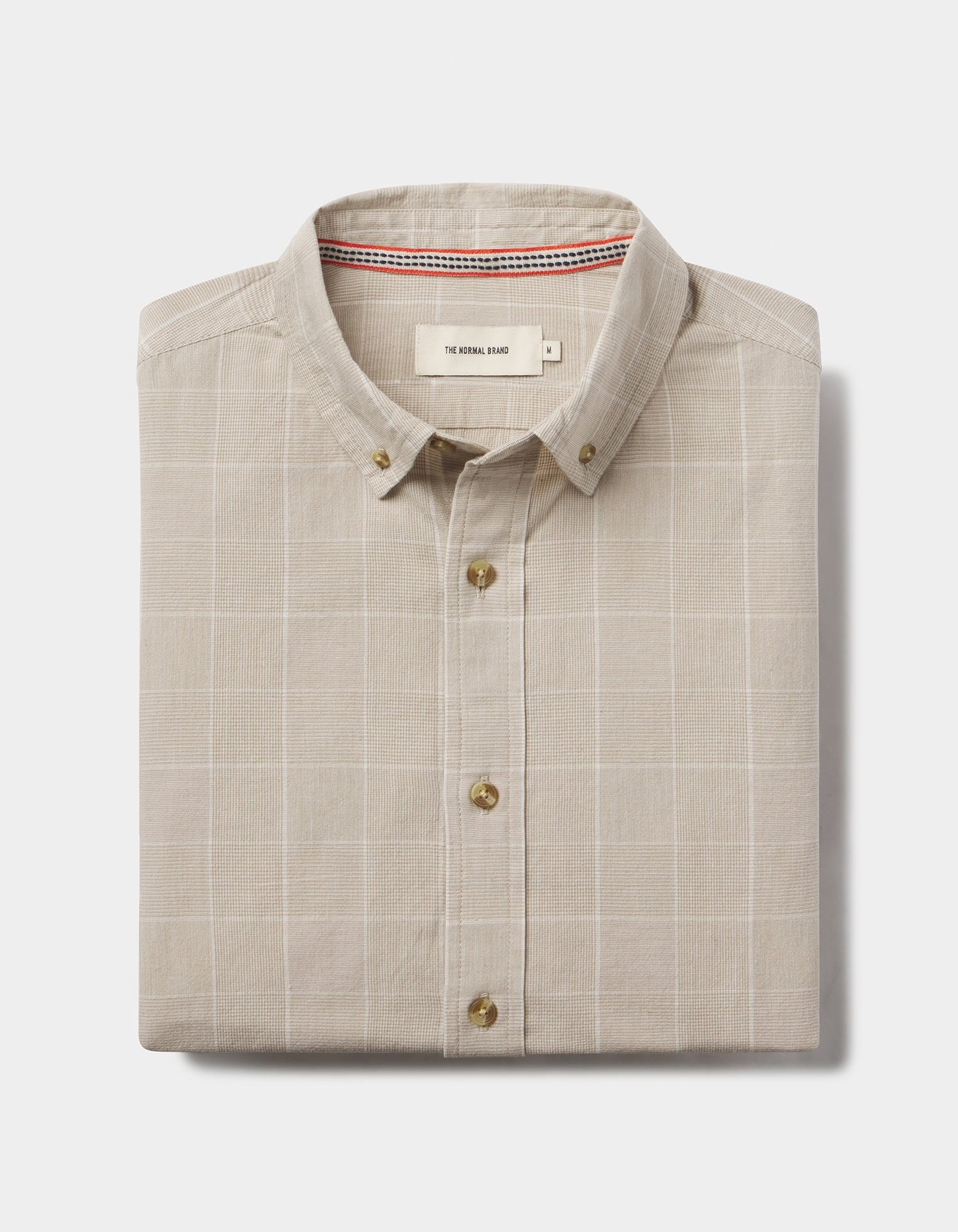 Nikko Classic Button Up Tan Plaid