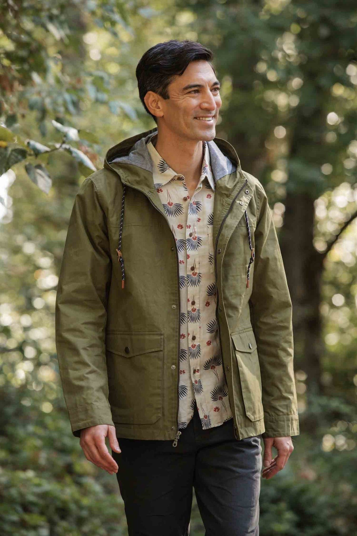 Marshall Jacket Olive Waxed Canvas