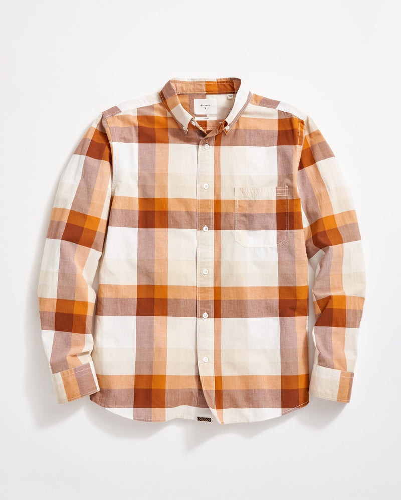 Large Scale Plaid Tuscumbia Shirt Brown Multi