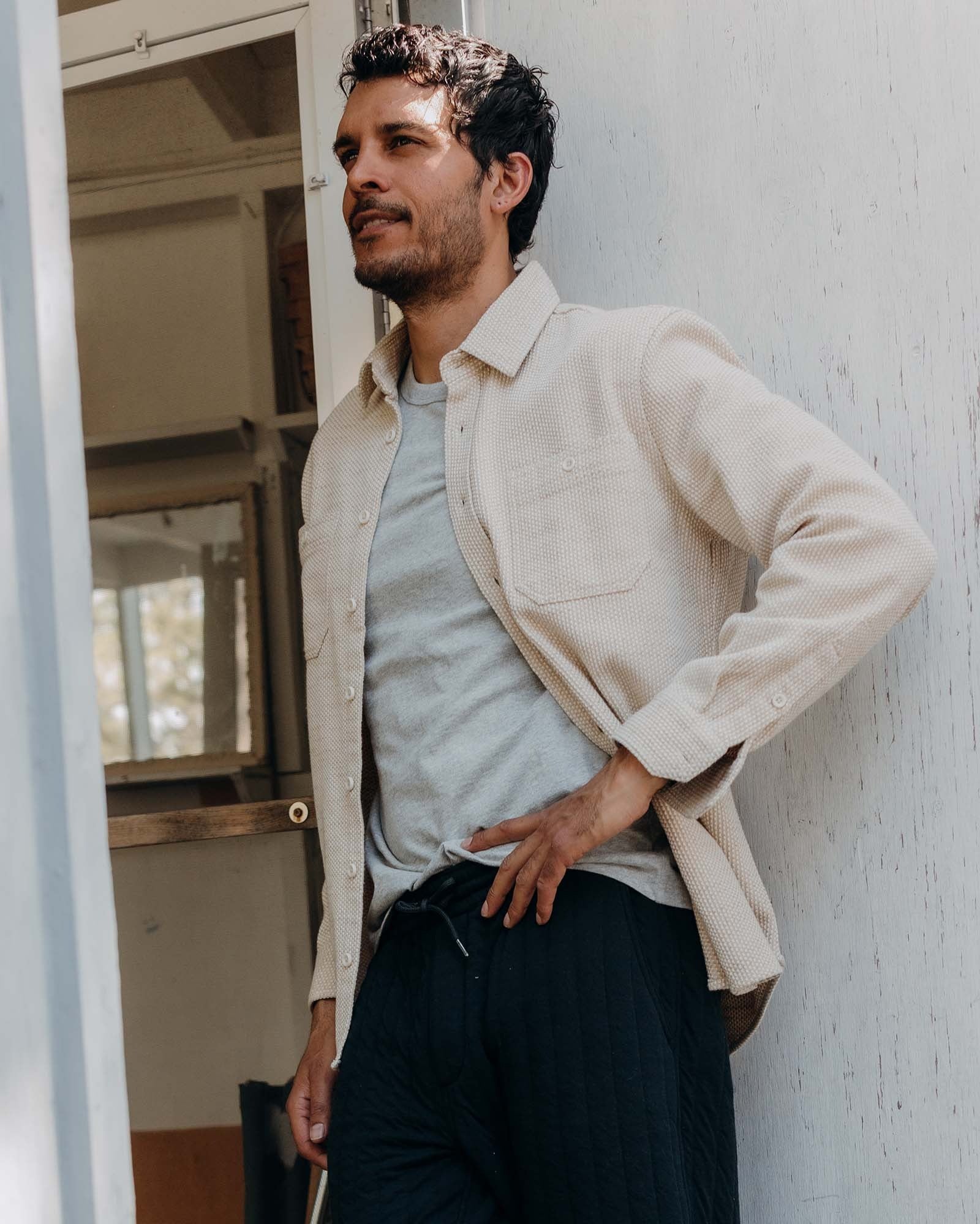 The Utility Shirt Natural Sashiko