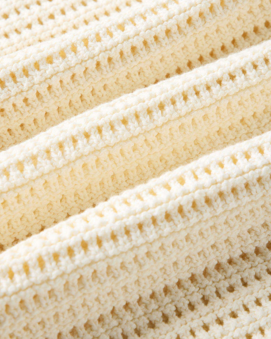 The Monterrey Sweater Polo Vintage White Crochet