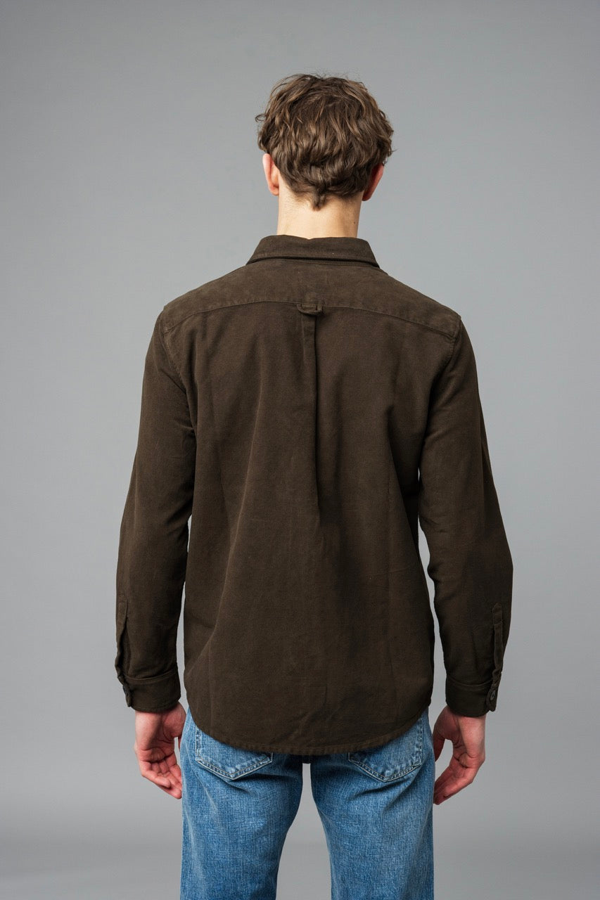 Overshirt Soft Moleskin Chocolate