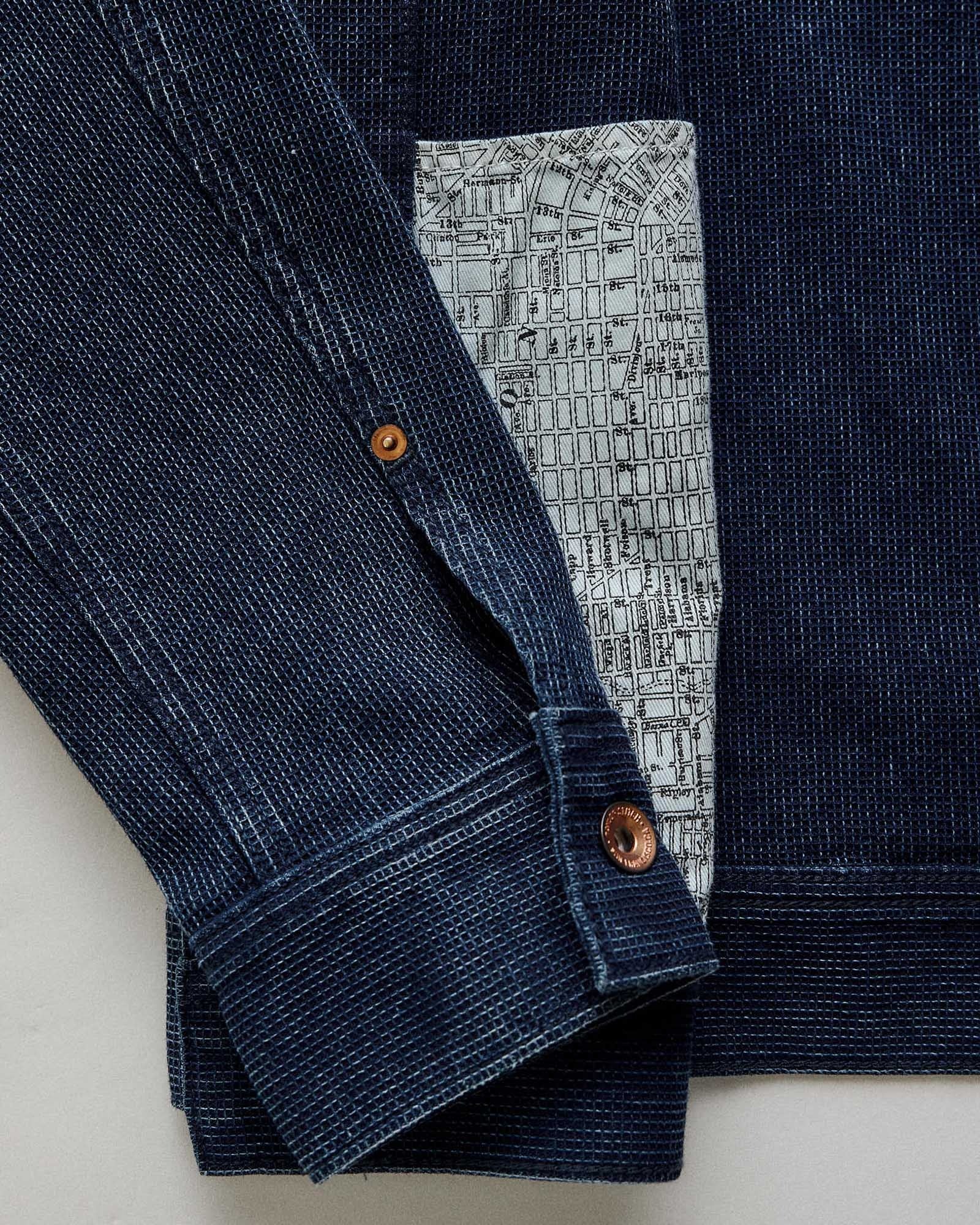 The Long Haul Jacket Rinsed Indigo Waffle
