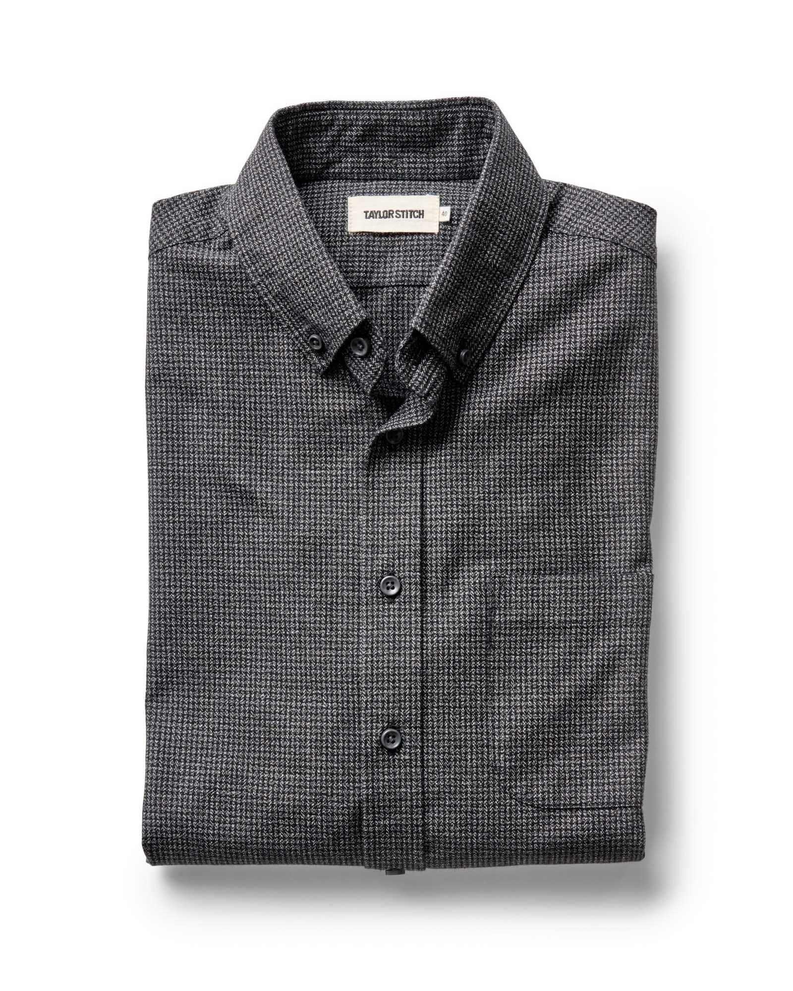 The Jack Coal Jaspe Check Oxford