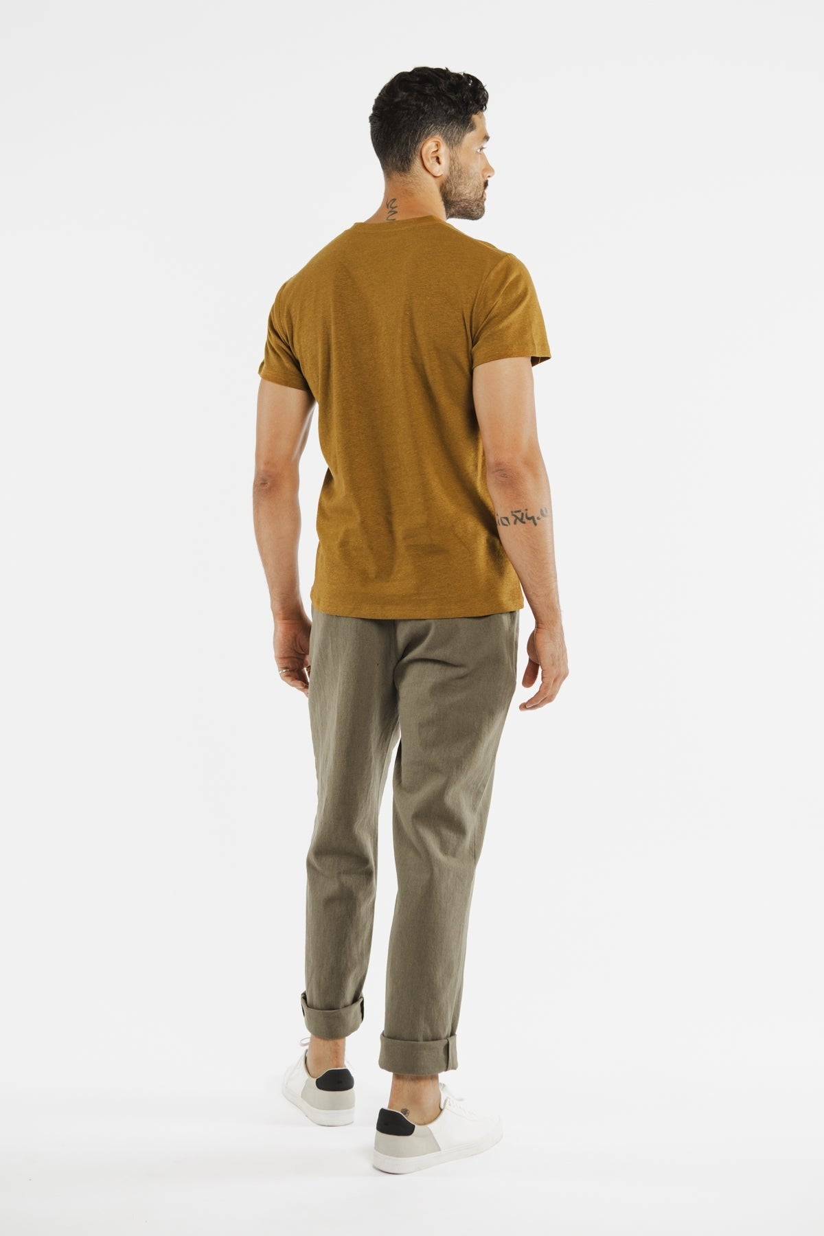 Organic Hemp Pocket Tee Ochre