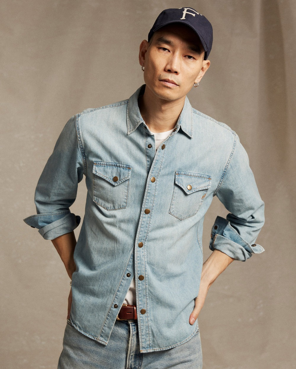 Shoals Denim Shirt Denim Wash