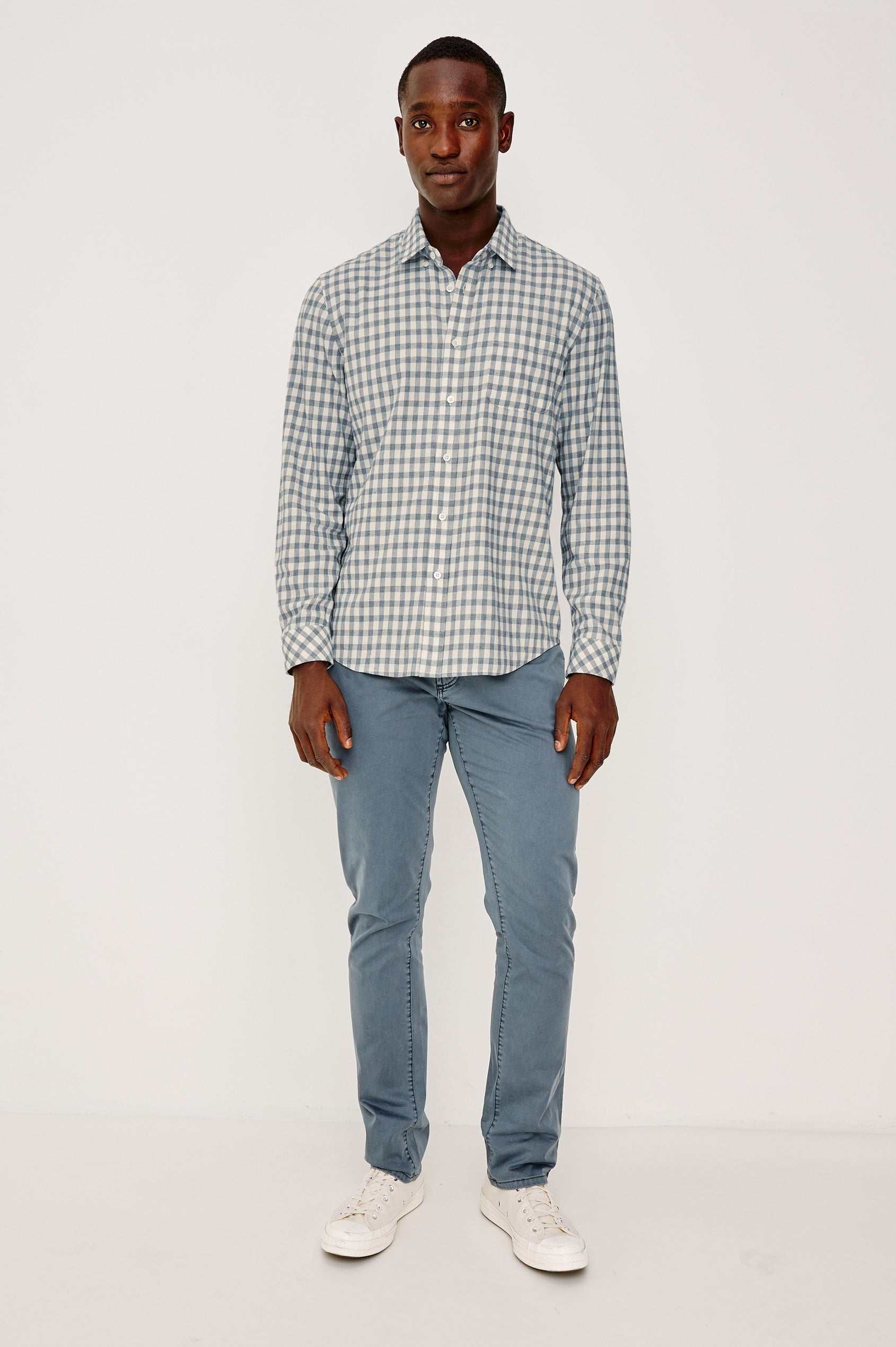 Vance Bone Navy Check