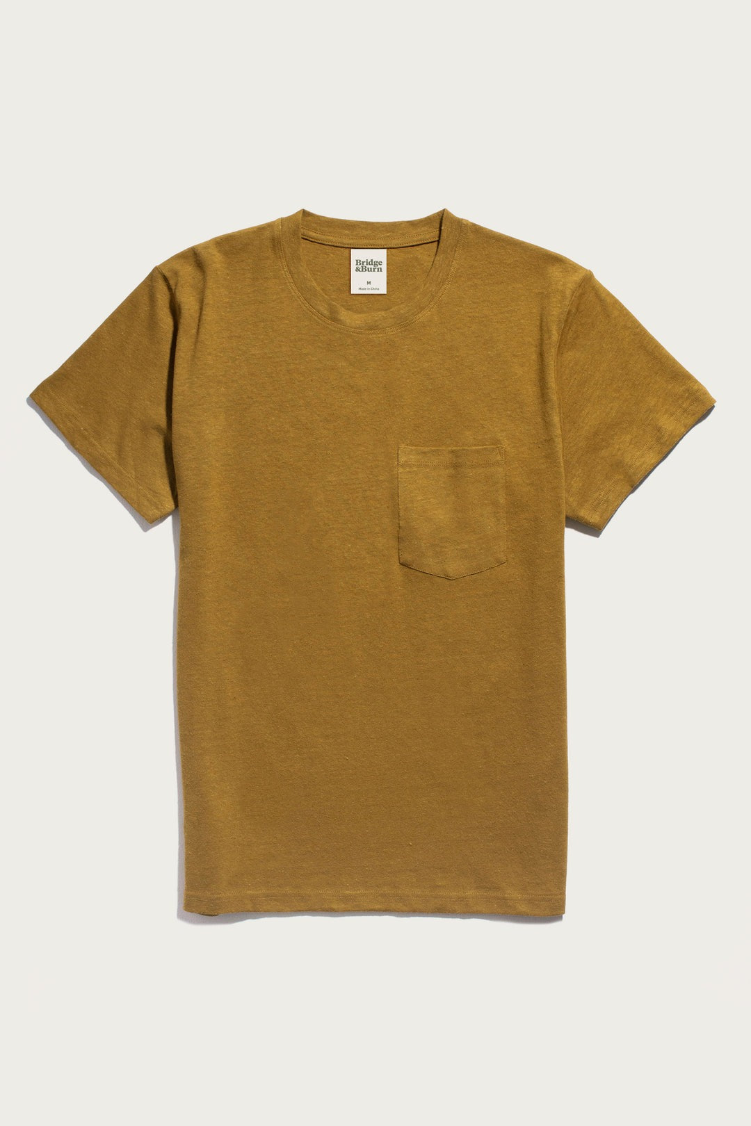 Organic Hemp Pocket Tee Ochre