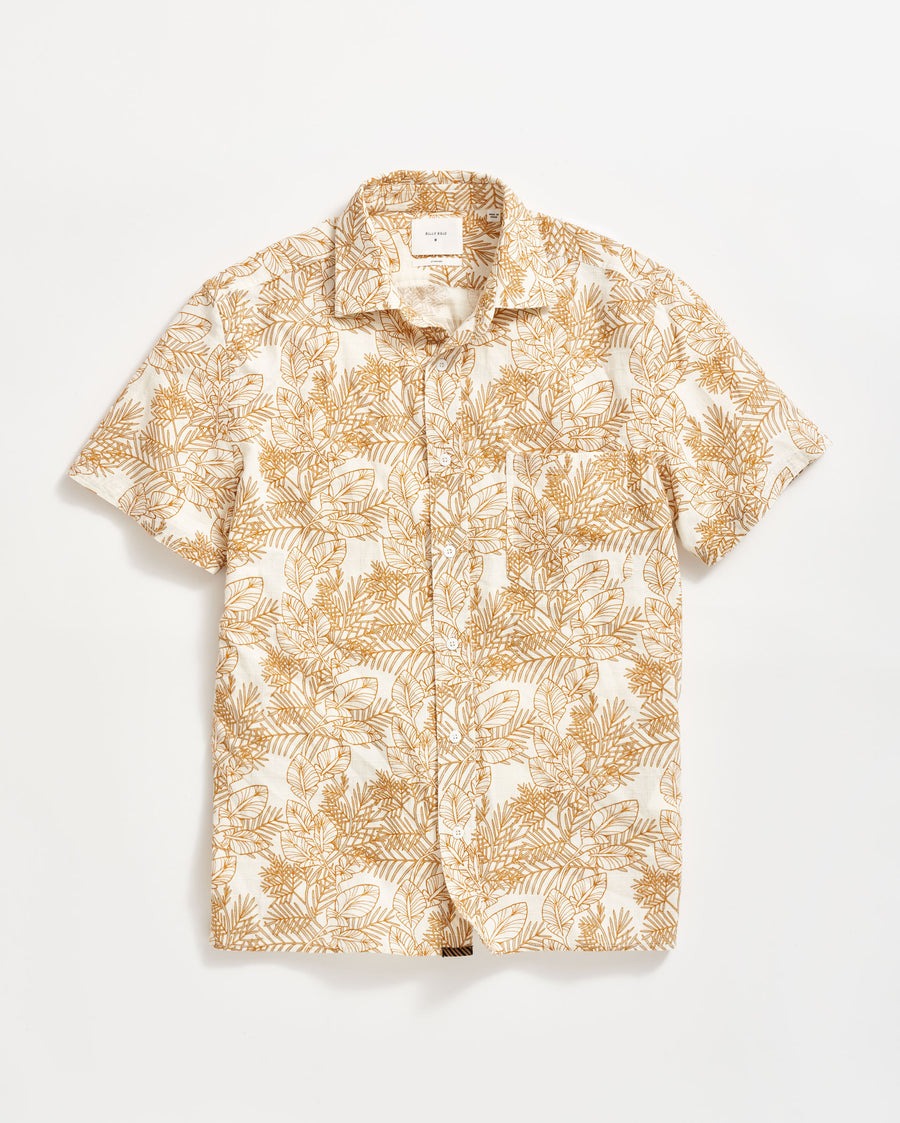 Short Sleeve Textural Pine Treme Block Shirt Tinted White/Multi