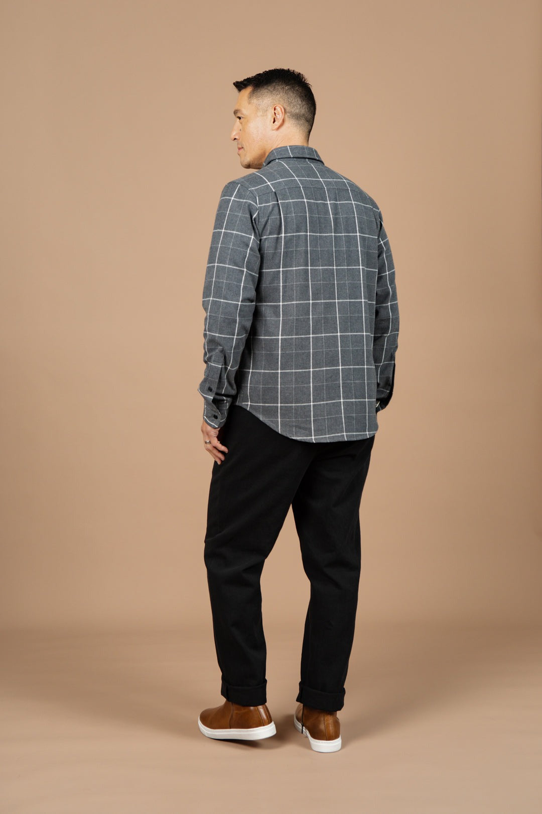 Larson Shirt Shadow Twill Windowpane