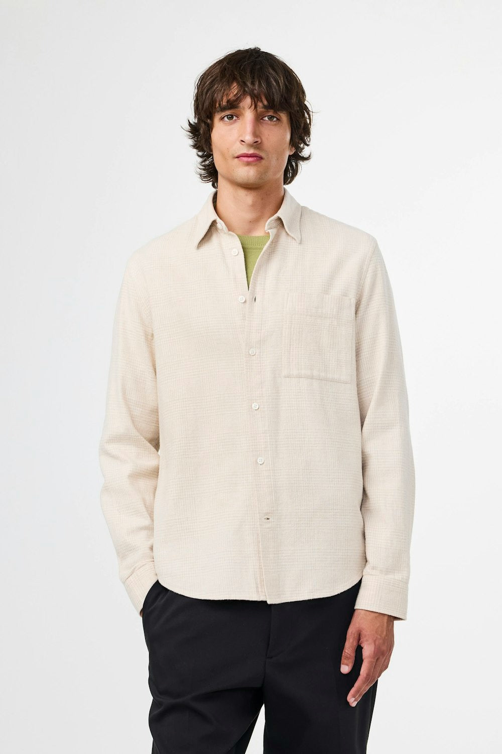 Arne Shirt 5166 Creme Check