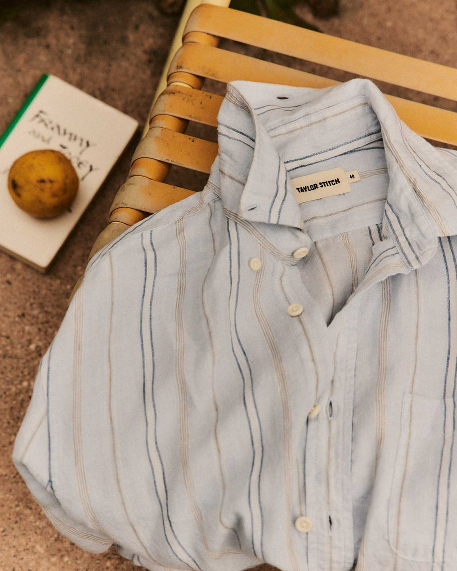 The Jack Blue Sky Stripe Linen