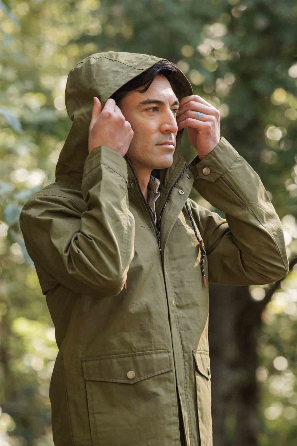 Marshall Jacket Olive Waxed Canvas