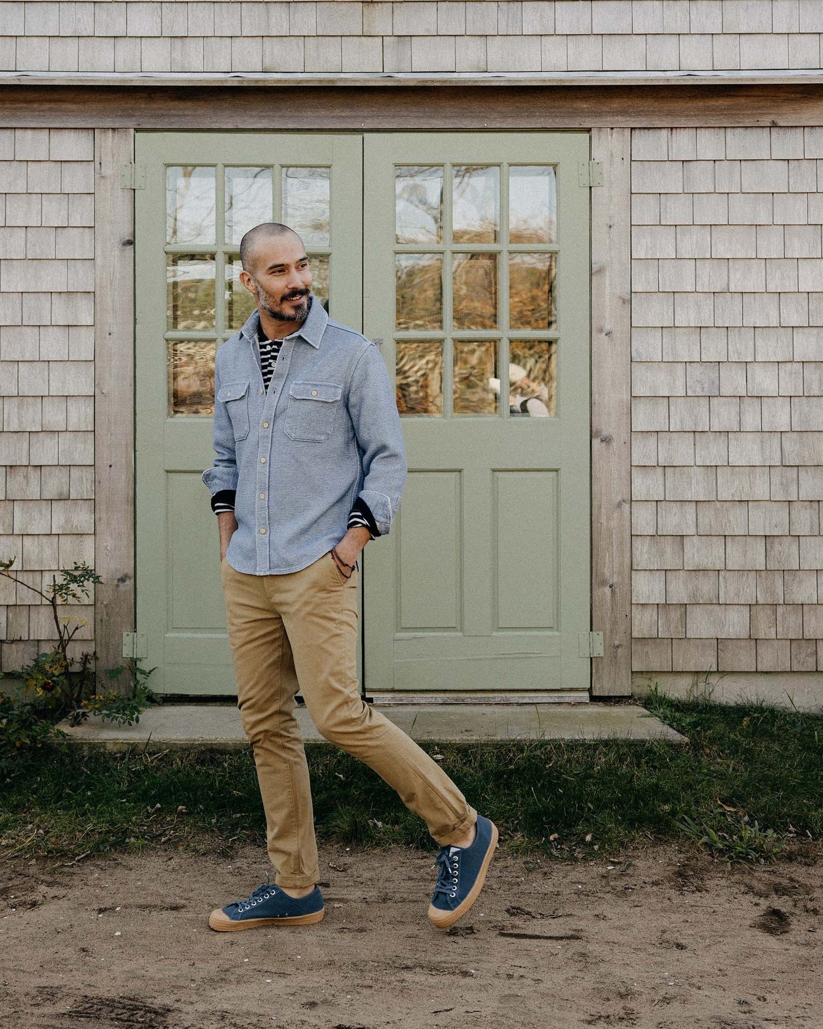 The Division Shirt Washed Indigo