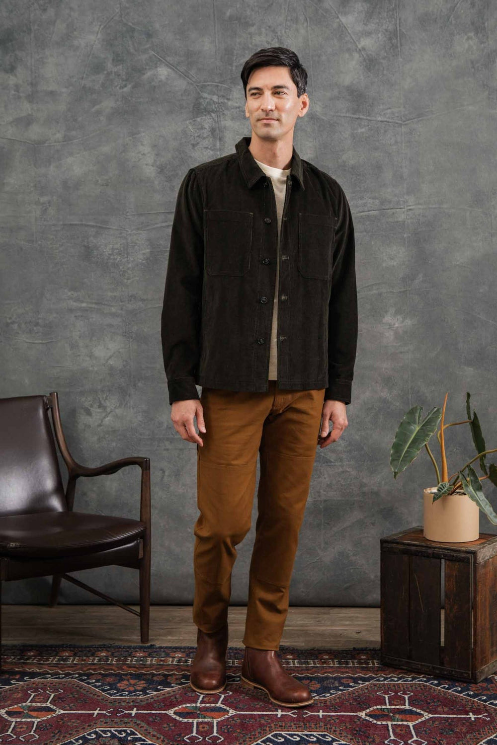 Banks Shirt Jacket Deep Pine Corduroy