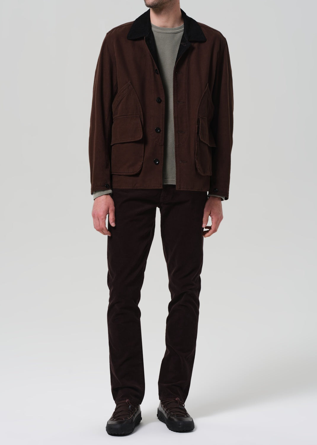 Gage in Corduroy Dark espresso