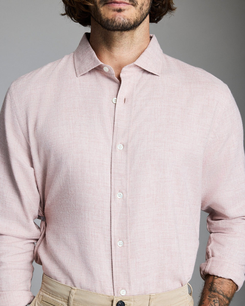 Cotton Wool Cedar Shirt Red