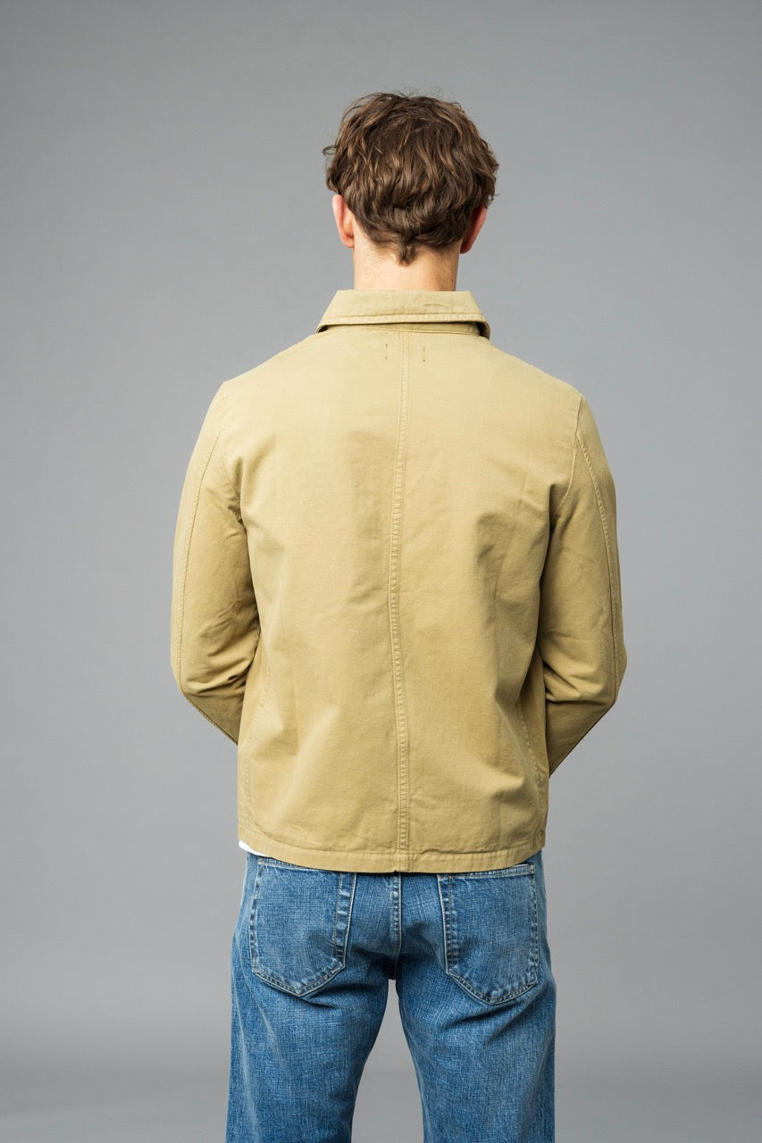 Worker Jacket - Double Twisted Twill Khaki Beige