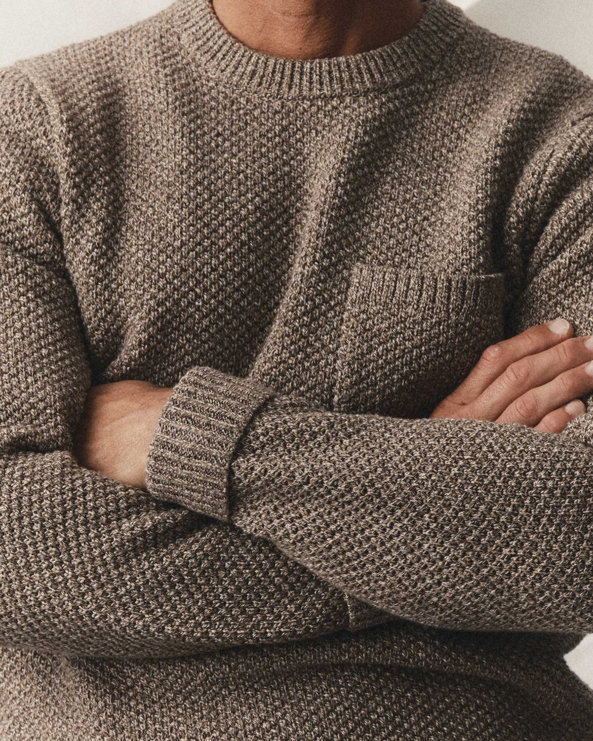 Crawford Crew Sweater Coffee Twist