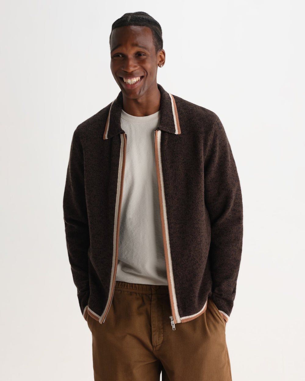 Lennox L/s Zip Polo