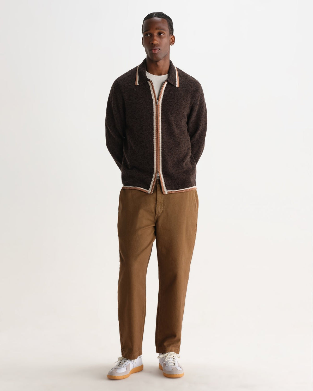 Lennox L/s Zip Polo