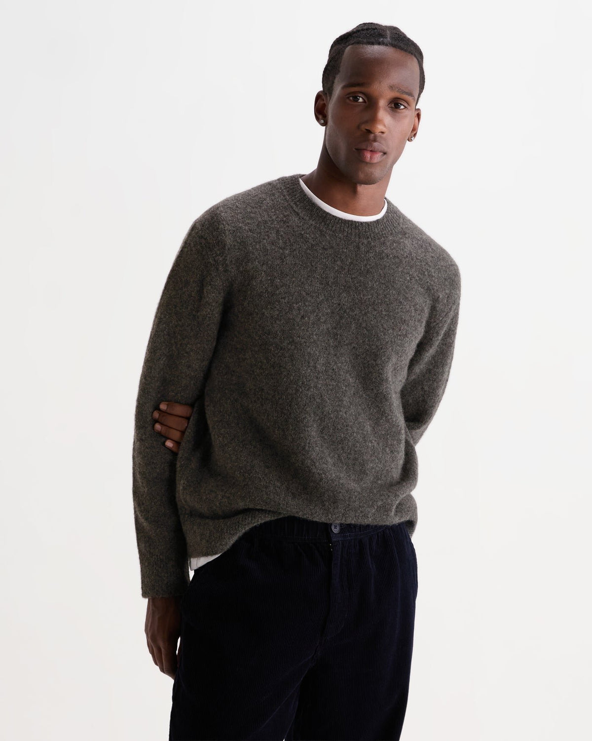Wilde Crew - Fluffy Wool Blend - Charcoal